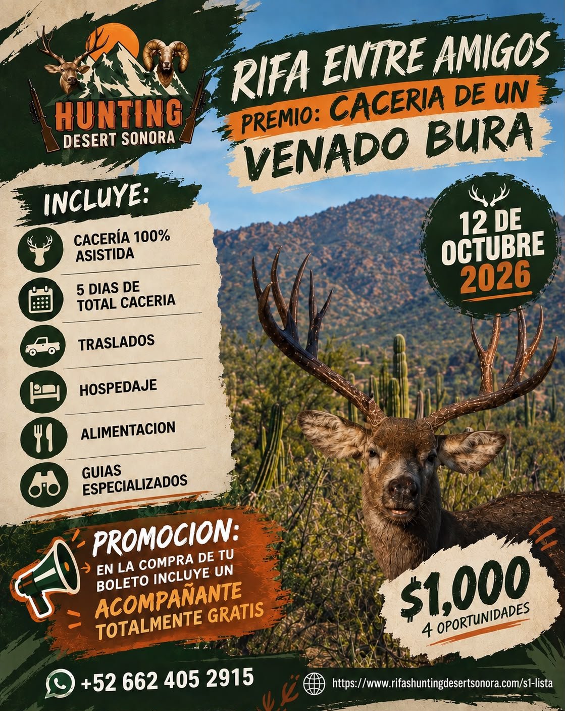 Cacería de un Venado Bura
